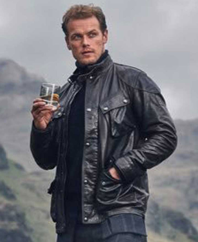Men in Kilts A Roadtrip with Sam Heughan Motorcycle Jacket Men in Kilts A Roadtrip with Sam Heughan Motorcycle Jacket - Image 5