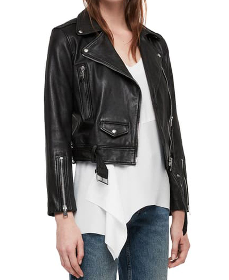 Camila Morrone Valley Girl Leather Jacket Camila Morrone Valley Girl Leather Jacket - Image 3