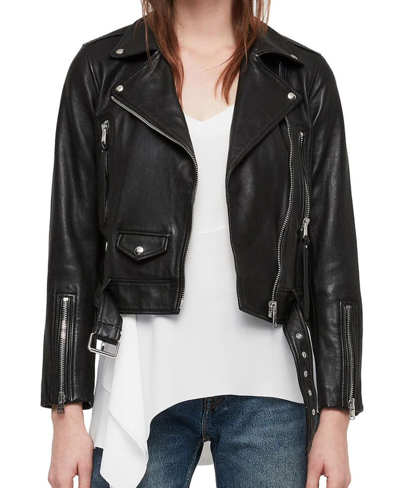 Camila Morrone Valley Girl Leather Jacket Camila Morrone Valley Girl Leather Jacket - Image 2