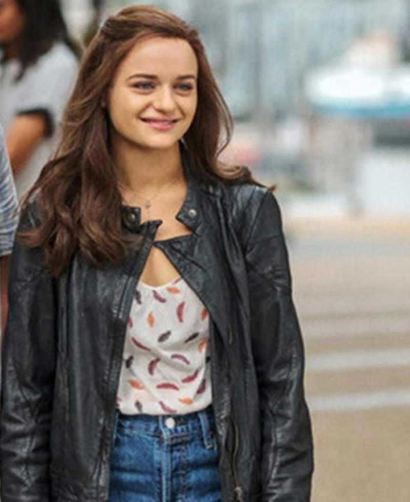 Joey King The Kissing Booth 2 Black Leather Jacket Joey King The Kissing Booth 2 Black Leather Jacket