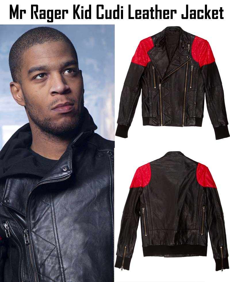 Biker Style Mr Rager Kid Cudi Leather Jacket Biker Style Mr Rager Kid Cudi Leather Jacket - Image 4