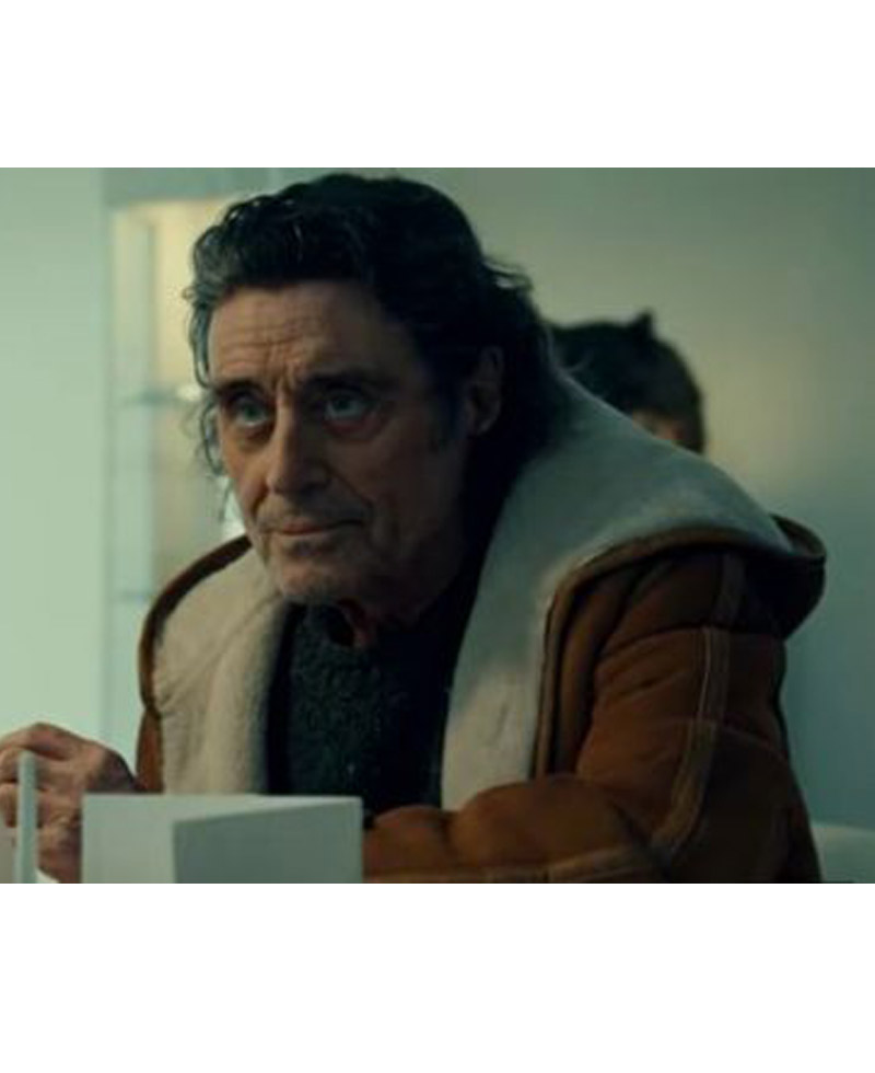 Ian Mcshane American Gods S03 Shearling Suede Coat Ian Mcshane American Gods S03 Shearling Suede Coat - Image 4