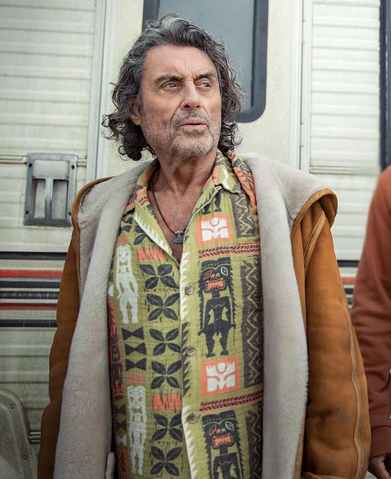 Ian Mcshane American Gods S03 Shearling Suede Coat Ian Mcshane American Gods S03 Shearling Suede Coat - Image 2