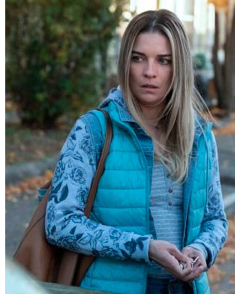 Kevin Can F**k Himself Annie Murphy Sky Blue Vest Kevin Can F**k Himself Annie Murphy Sky Blue Vest