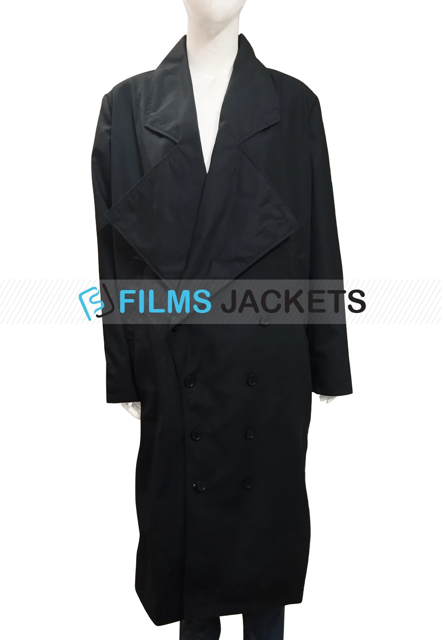 My Life Is Murder Alexa Crowe Black Trench Coat my life is murder alexa crowe long black coat