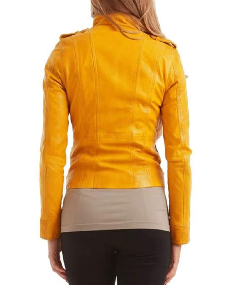Nancy Pelosi Biker Leather Jacket Nancy Pelosi Biker Leather Jacket - Image 5