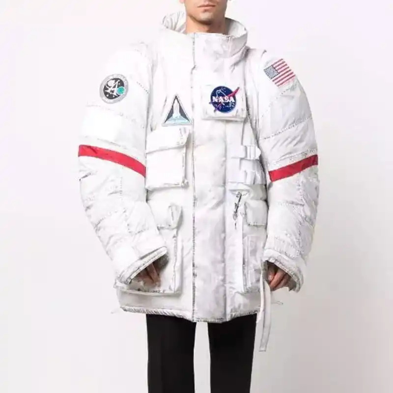 Nasa Puffer White Jacket Nasa Puffer White Jacket