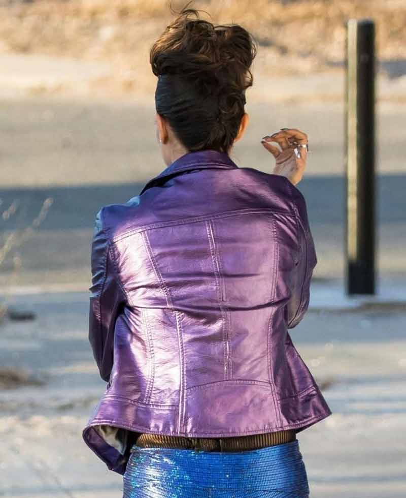 Natalie Portman Vox Lux Purple Leather Jacket Natalie Portman Vox Lux Purple Leather Jacket - Image 5