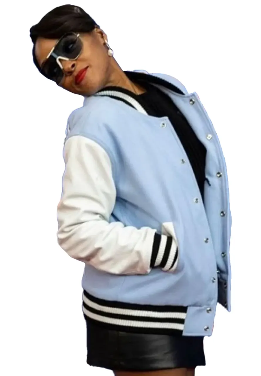 NBA All Star Janelle Monae Varsity Jacket NBA All Star Janelle Monae Varsity Jacket - Image 3