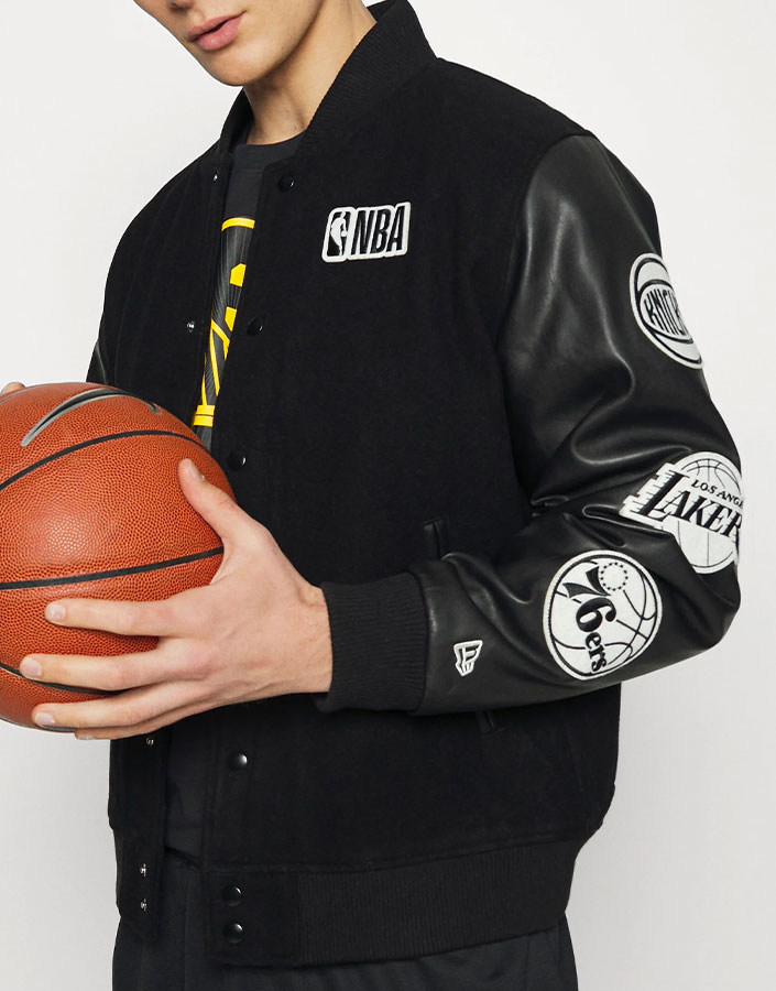 NBA Multi Team Varsity Jacket NBA Multi Team Varsity Jacket - Image 3
