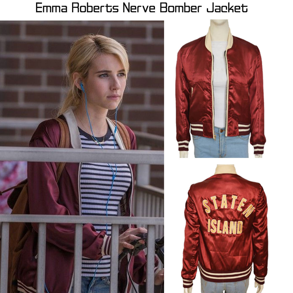 Emma Roberts Nerve Bomber Jacket Emma Roberts Nerve Bomber Jacket - Image 7