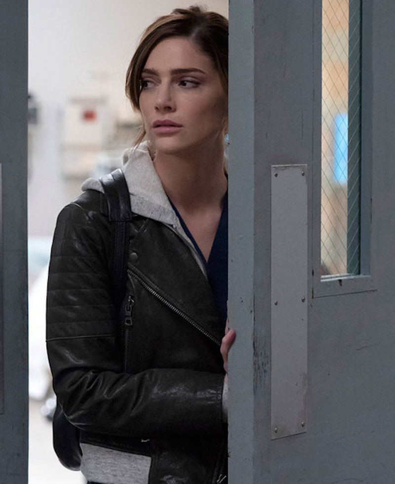 Janet Montgomery New Amsterdam Leather Jacket with Hood Janet Montgomery New Amsterdam Leather Jacket with Hood - Image 2