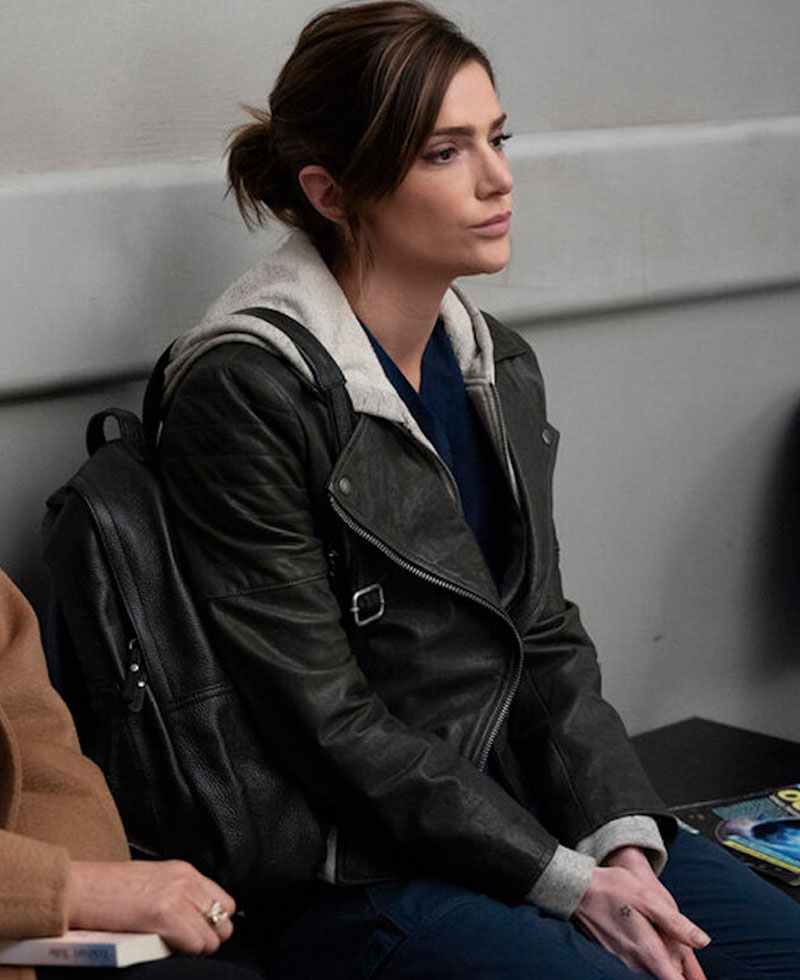 Janet Montgomery New Amsterdam Leather Jacket with Hood Janet Montgomery New Amsterdam Leather Jacket with Hood