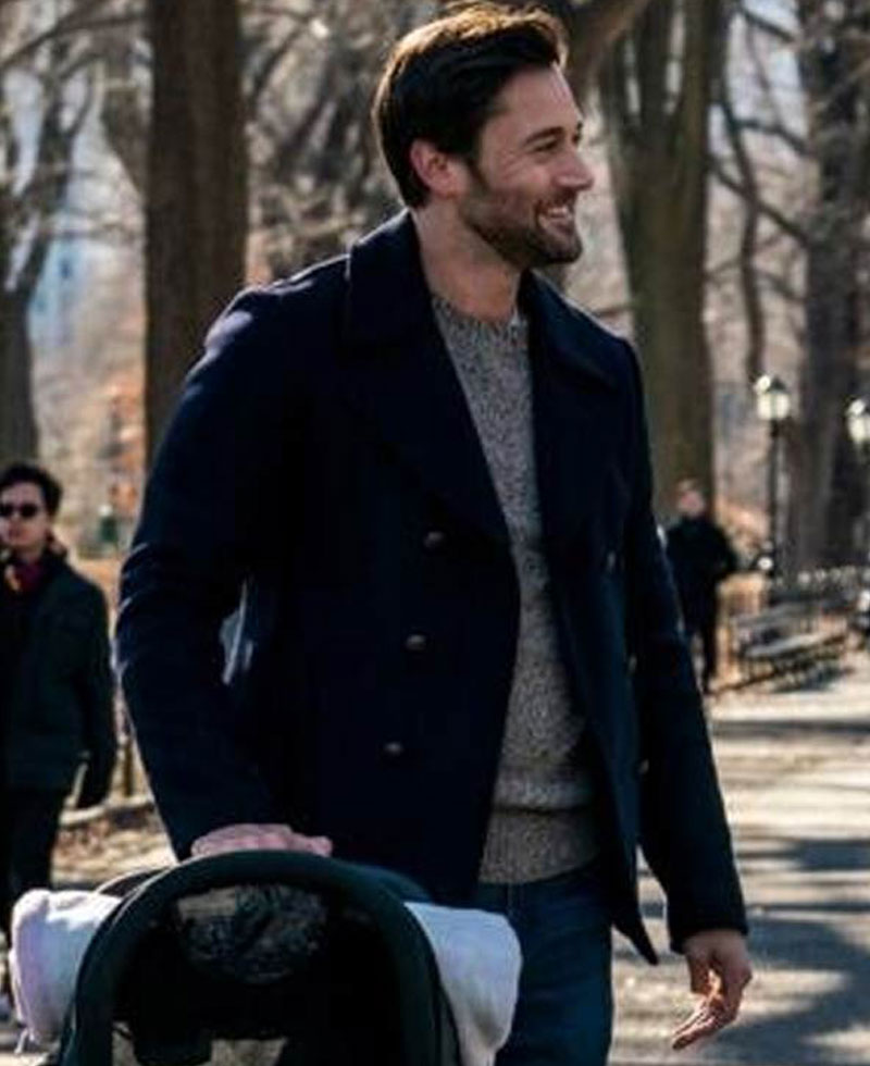 New Amsterdam Season 02 Ryan Eggold Blue Peacoat New Amsterdam Season 02 Ryan Eggold Blue Peacoat