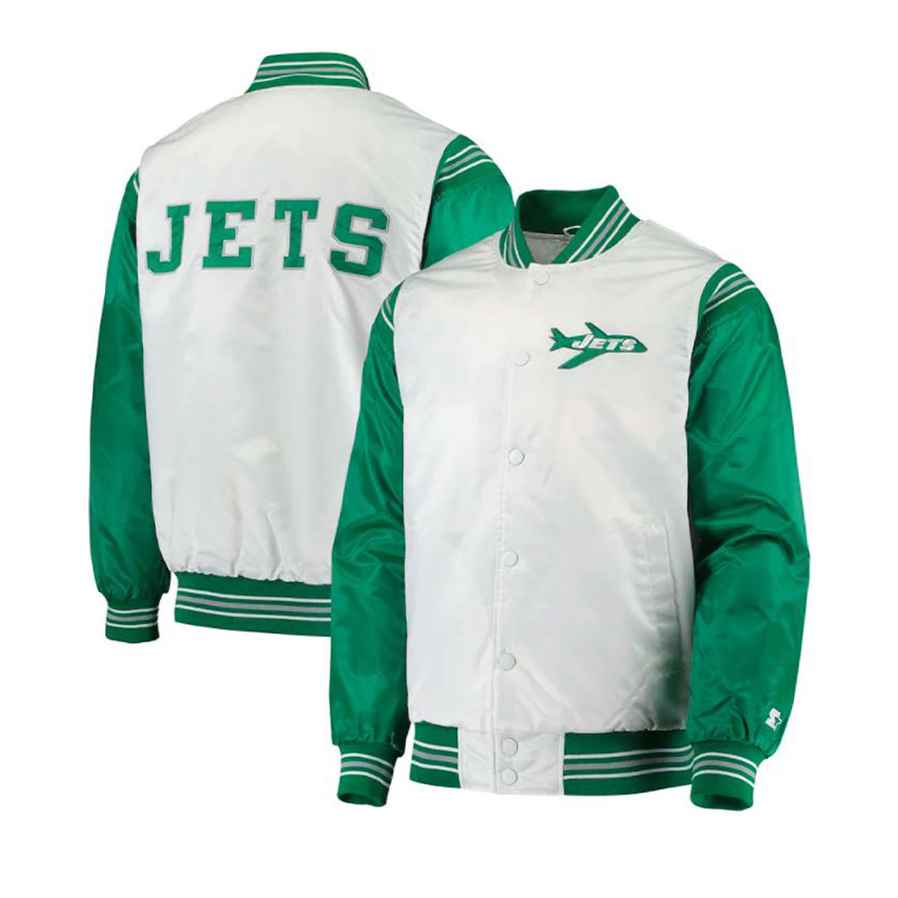 New York Jets Varsity Jacket New York Jets Varsity Jacket - Image 3