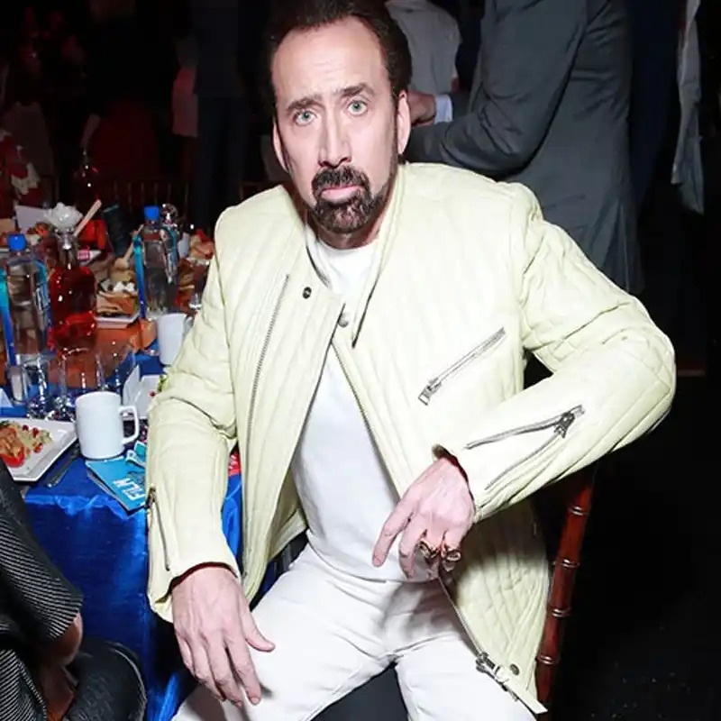 Nicolas Cage White Jacket