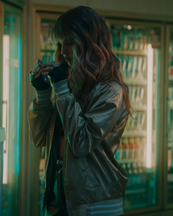 Night Teeth Debby Ryan Satin Jacket Night Teeth Debby Ryan Satin Jacket - Image 3