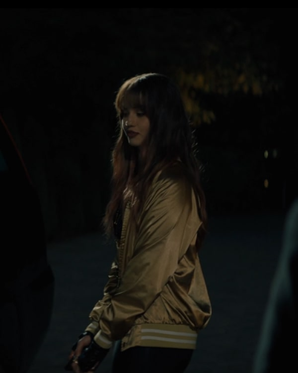 Night Teeth Debby Ryan Satin Jacket Night Teeth Debby Ryan Satin Jacket - Image 4