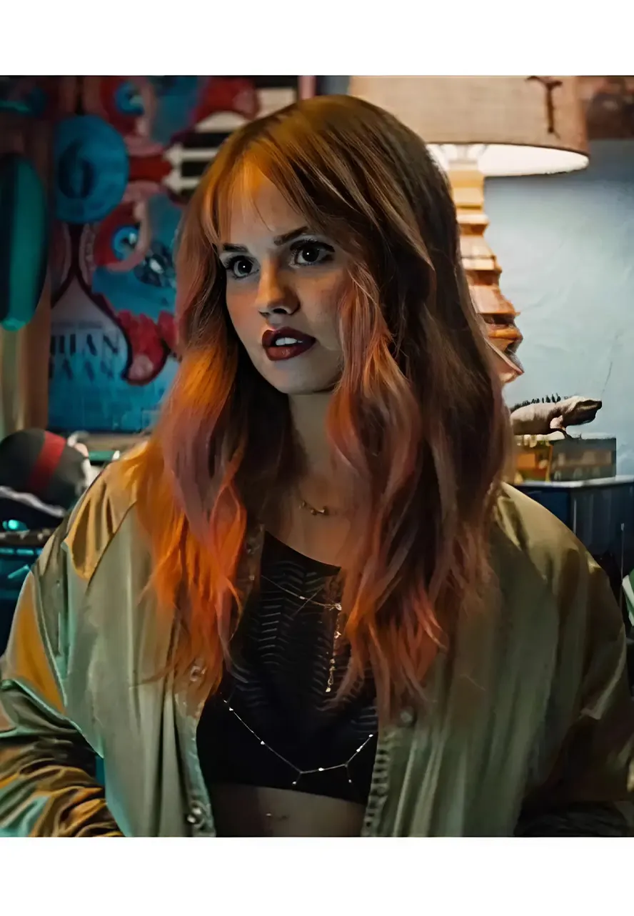 Night Teeth Debby Ryan Satin Jacket Night Teeth Debby Ryan Satin Jacket - Image 5