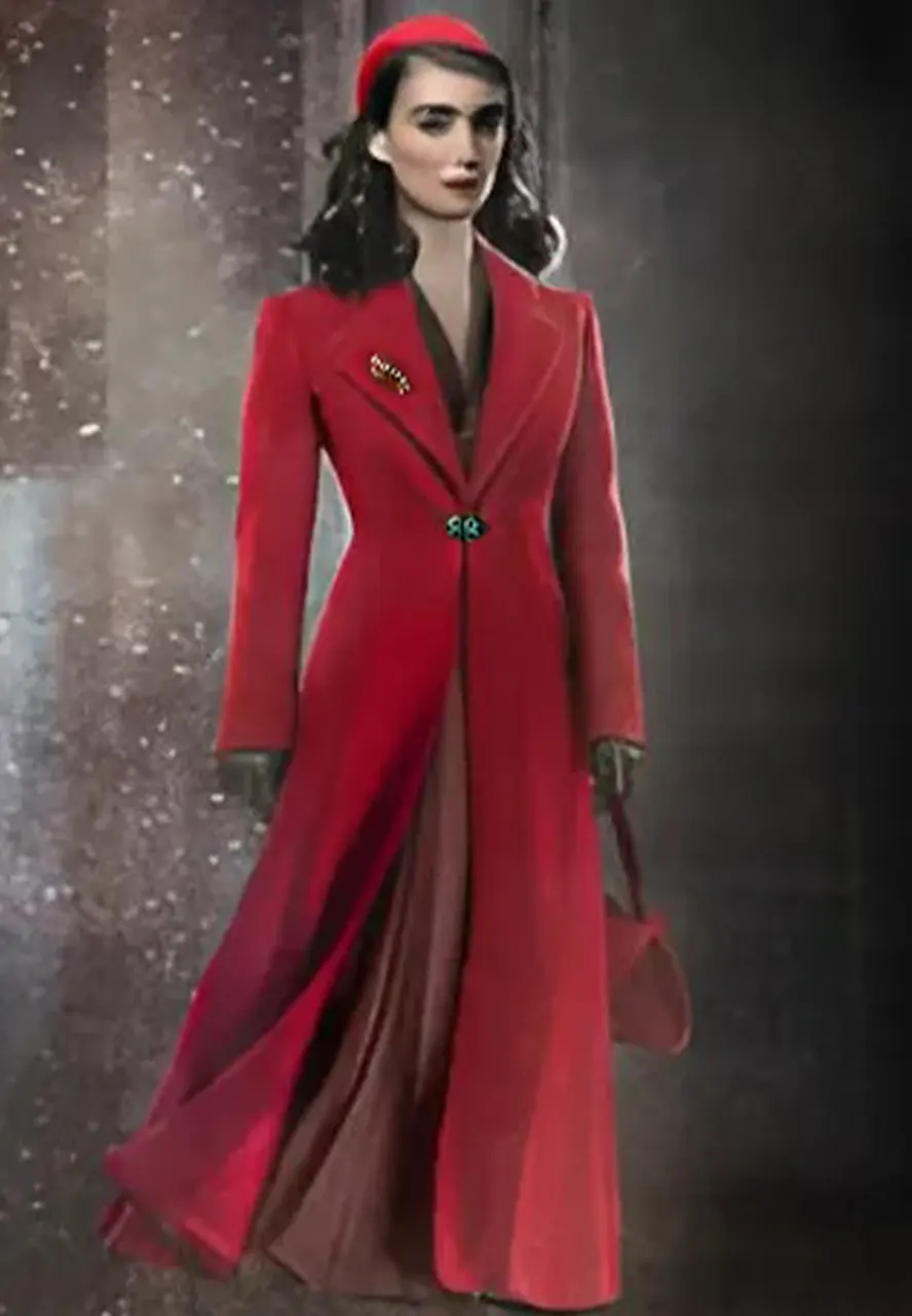 Nightmare Alley Molly Red Trench Coat Nightmare Alley Molly Red Trench Coat - Image 3