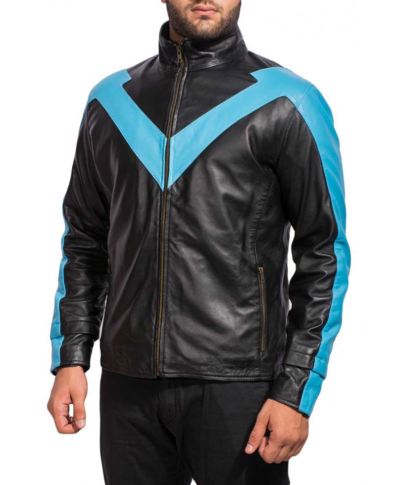 dick grayson leather jacket