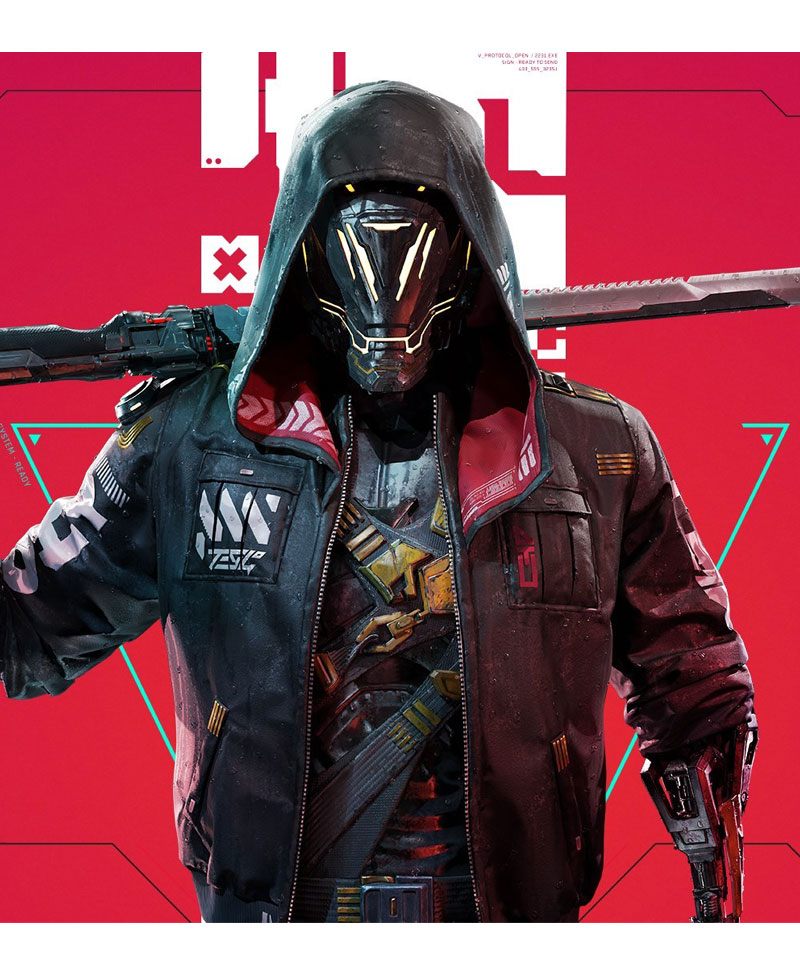 Cyberpunk Ninja GhostRunner Hooded Jacket Cyberpunk Ninja GhostRunner Hooded Jacket