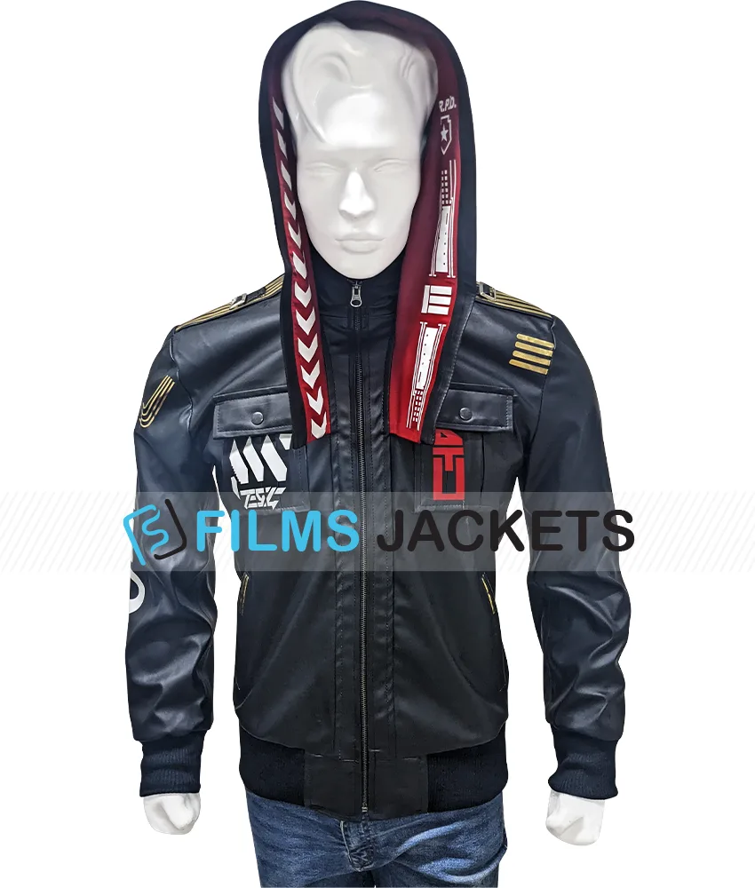 Cyberpunk Ninja GhostRunner Hooded Jacket Cyberpunk Ninja GhostRunner Hooded Jacket - Image 2