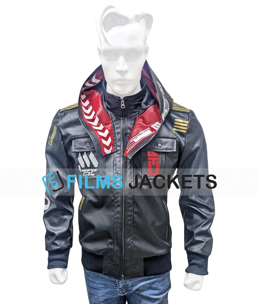 Cyberpunk Ninja GhostRunner Hooded Jacket Cyberpunk Ninja GhostRunner Hooded Jacket - Image 4