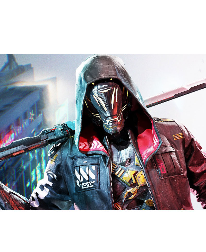Cyberpunk Ninja GhostRunner Hooded Jacket Cyberpunk Ninja GhostRunner Hooded Jacket - Image 7