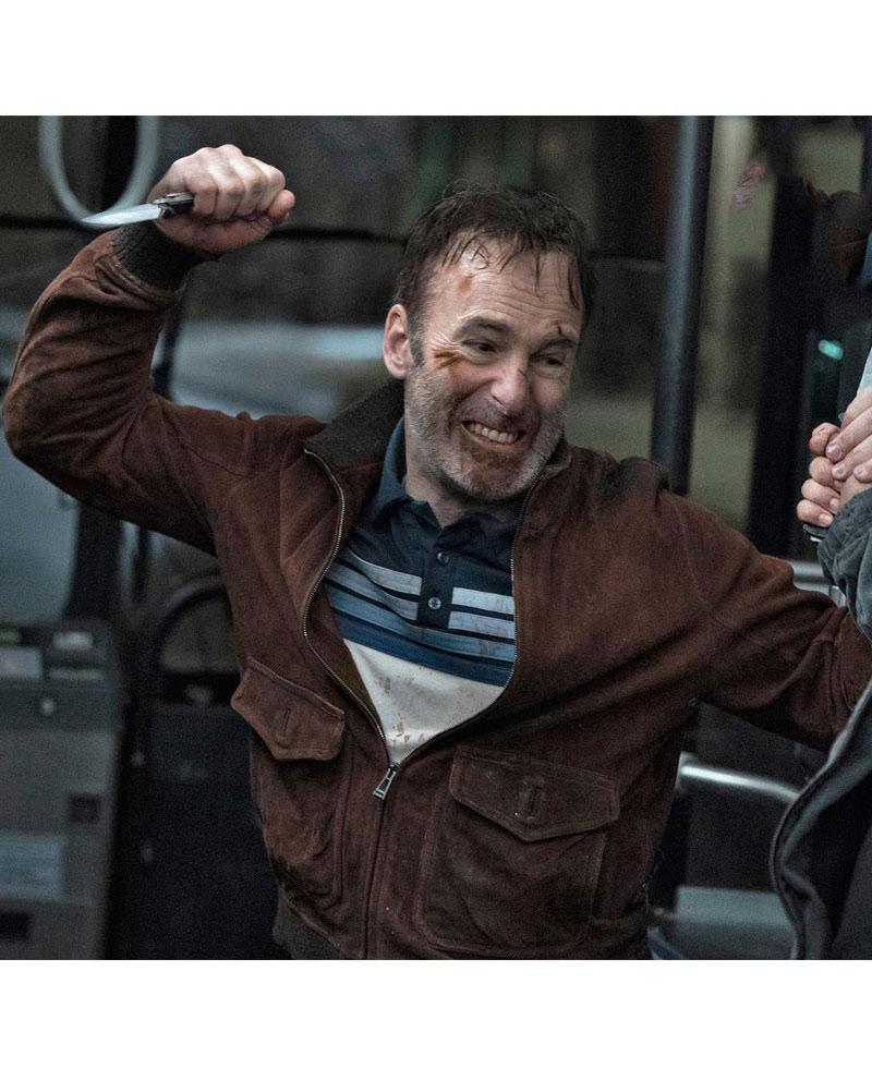 Bob Odenkirk Nobody Bomber Suede Jacket Bob Odenkirk Nobody Bomber Suede Jacket - Image 2