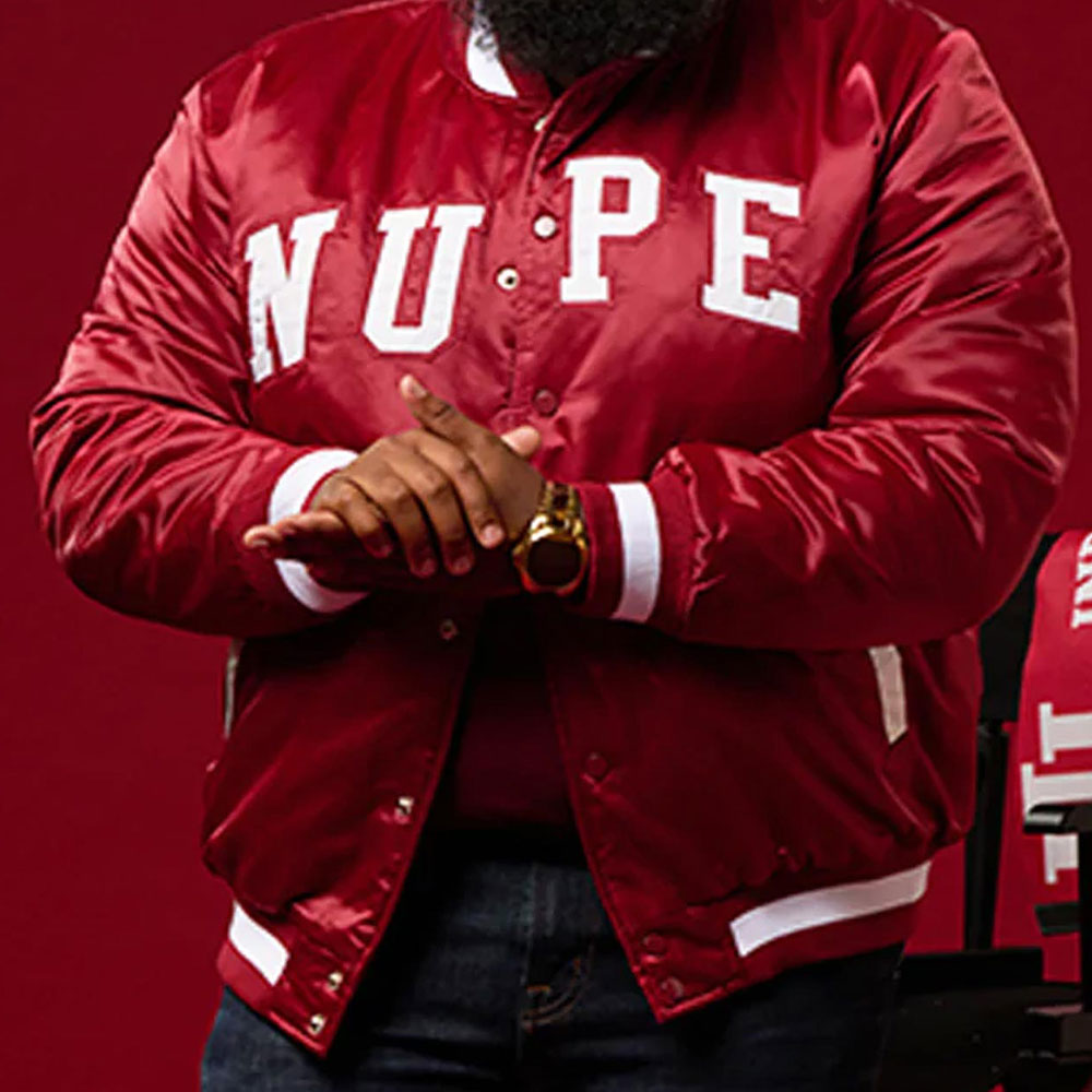 Nupe Red Varsity Jacket Nupe Red Varsity Jacket - Image 2