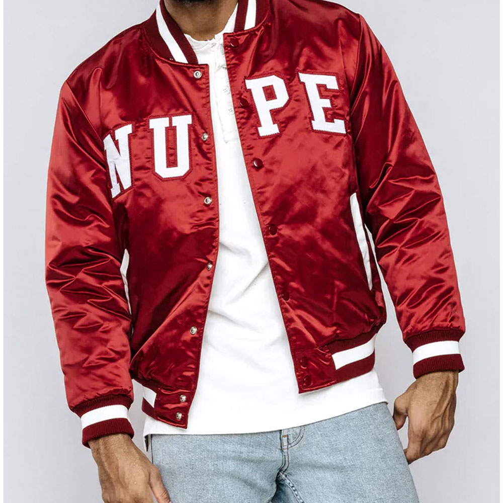 Nupe Red Varsity Jacket Nupe Red Varsity Jacket
