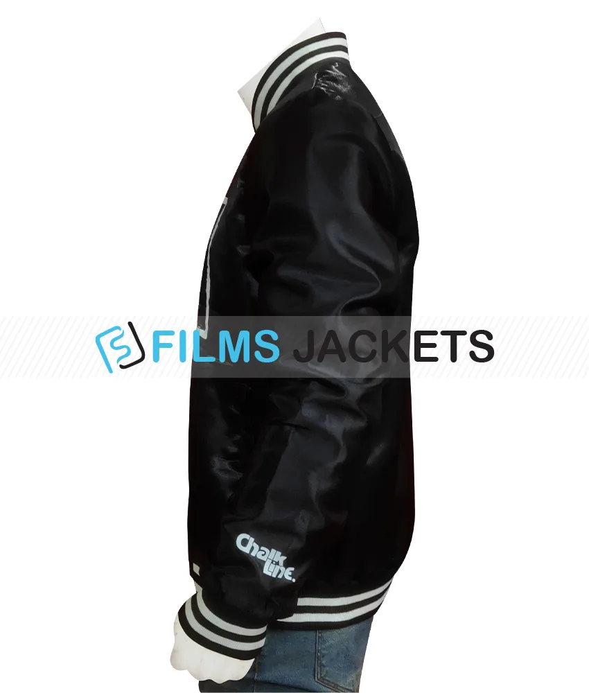Men's Black Bomber New World Order Jacket Men's Black Bomber New World Order Jacket - Image 4