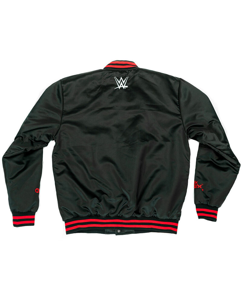 Men's Black Bomber New World Order Jacket Men's Black Bomber New World Order Jacket - Image 8