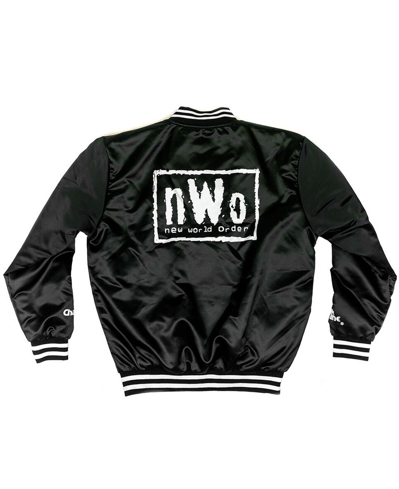 Men's Black Bomber New World Order Jacket Men's Black Bomber New World Order Jacket - Image 6