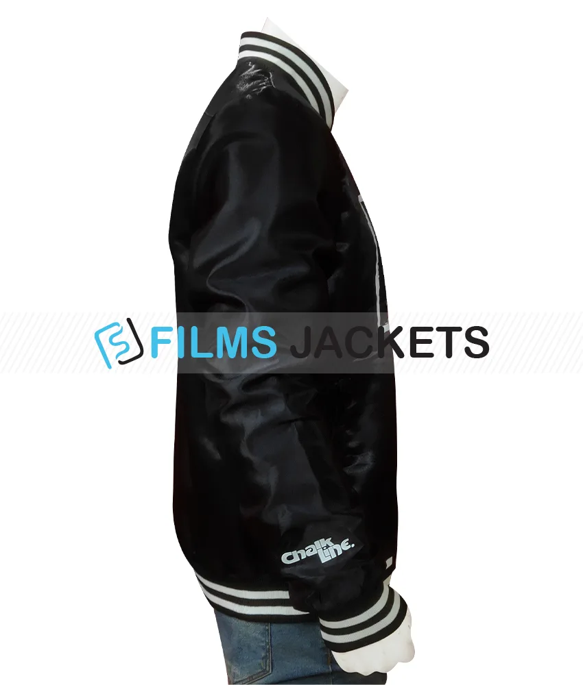 Men's Black Bomber New World Order Jacket Men's Black Bomber New World Order Jacket - Image 3