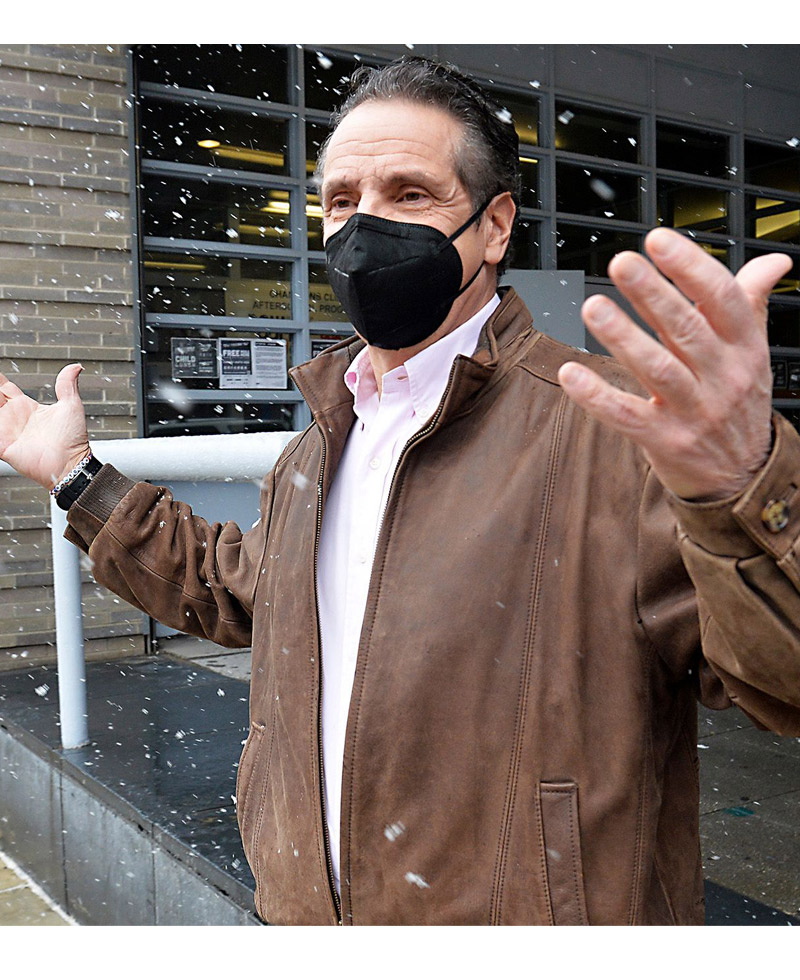 Andrew Cuomo NY Governor Leather Jacket Andrew Cuomo NY Governor Leather Jacket - Image 2