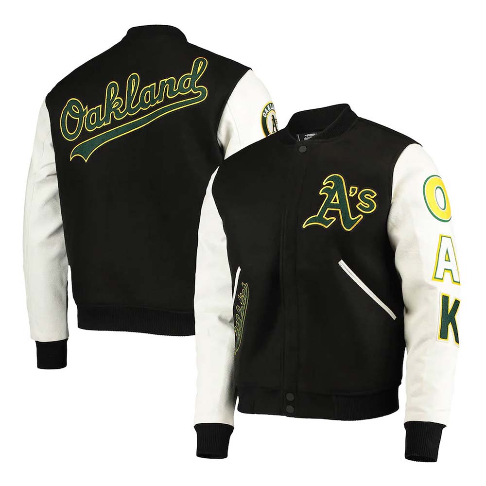 Oakland Athletics Letterman Jacket Oakland Athletics Letterman Jacket - Image 3