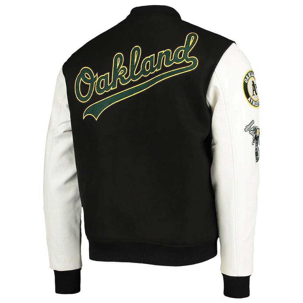 Oakland Athletics Letterman Jacket Oakland Athletics Letterman Jacket - Image 2