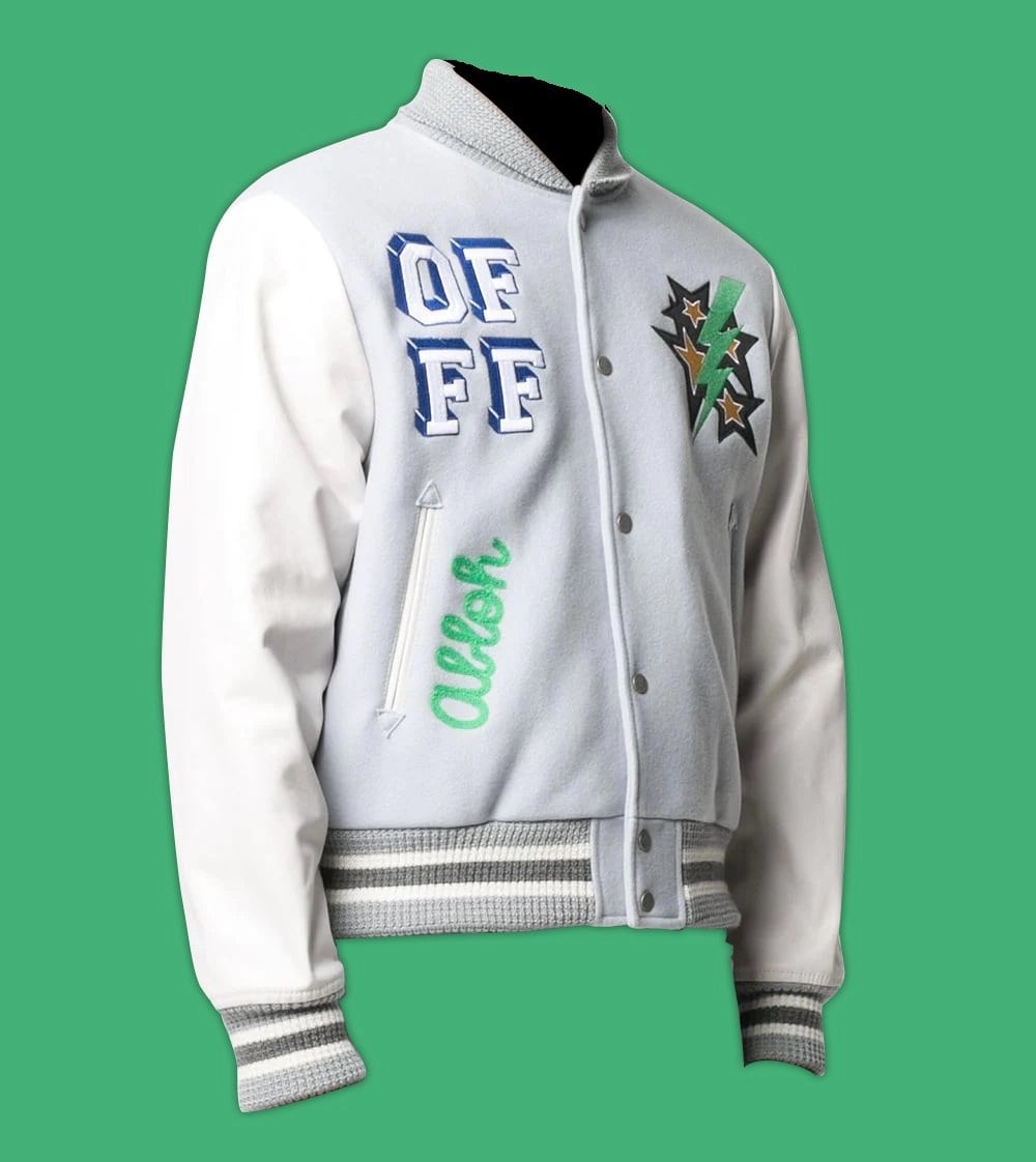Off White Lil Durk Bomber Jacket Off White Lil Durk Bomber Jacket - Image 3