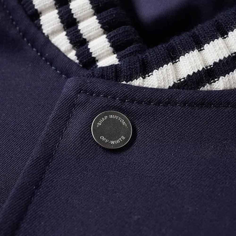 Off White Temp Varsity Jacket Off White Temp Varsity Jacket - Image 3
