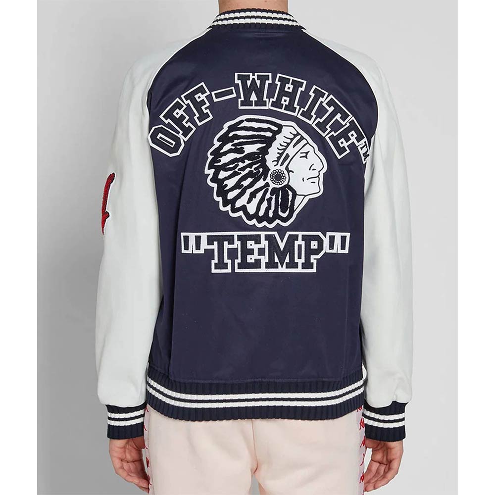 Off White Temp Varsity Jacket Off White Temp Varsity Jacket - Image 2