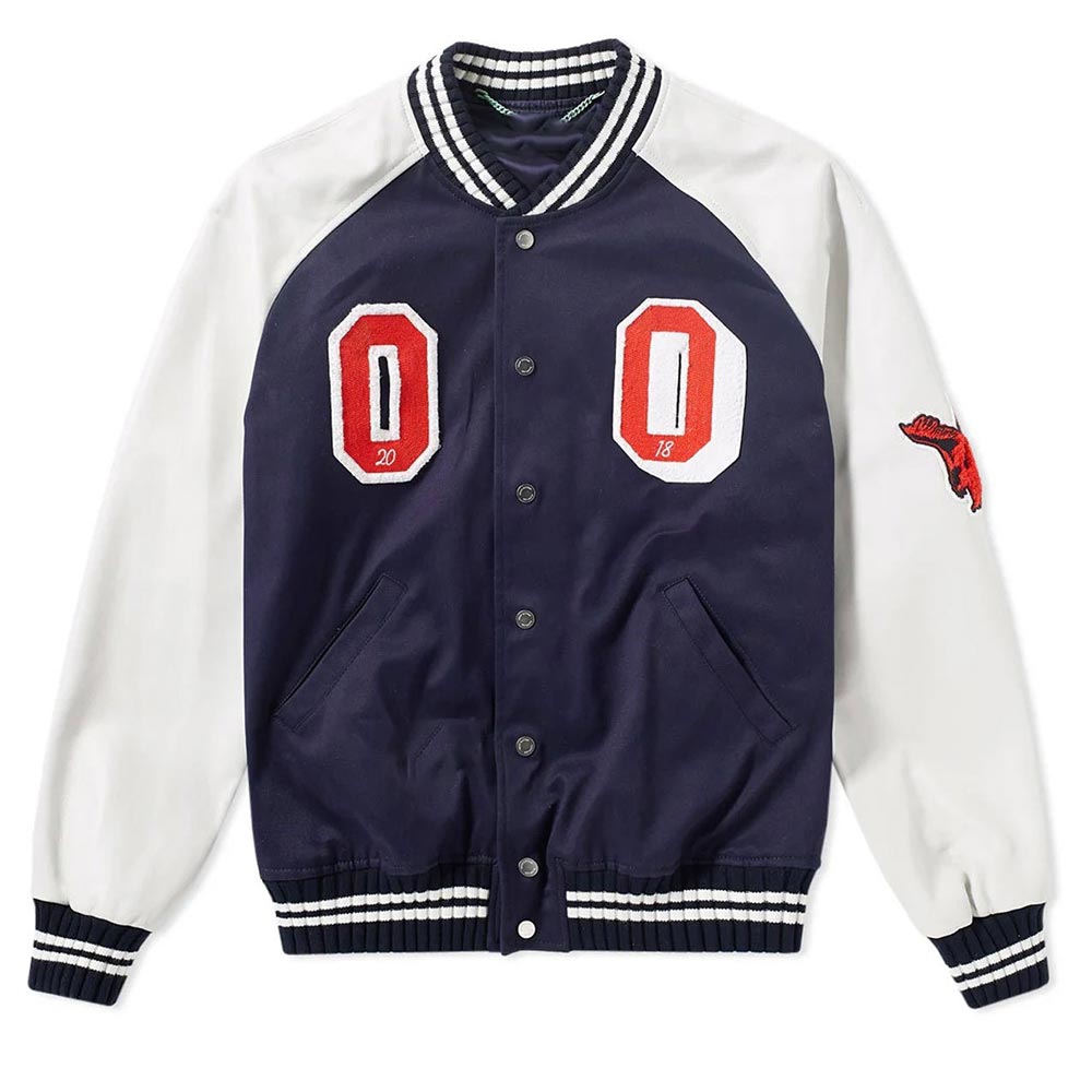 Off White Temp Varsity Jacket Off White Temp Varsity Jacket - Image 6