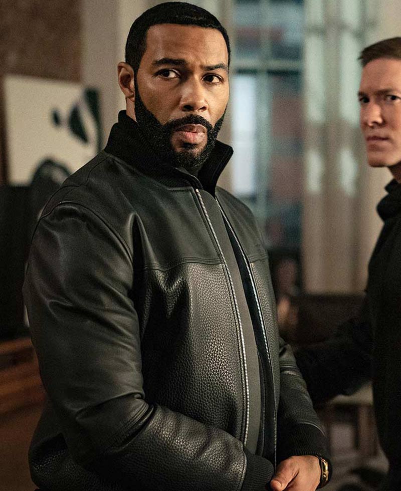 Omari Hardwick Power Leather Jacket Omari Hardwick Power Leather Jacket