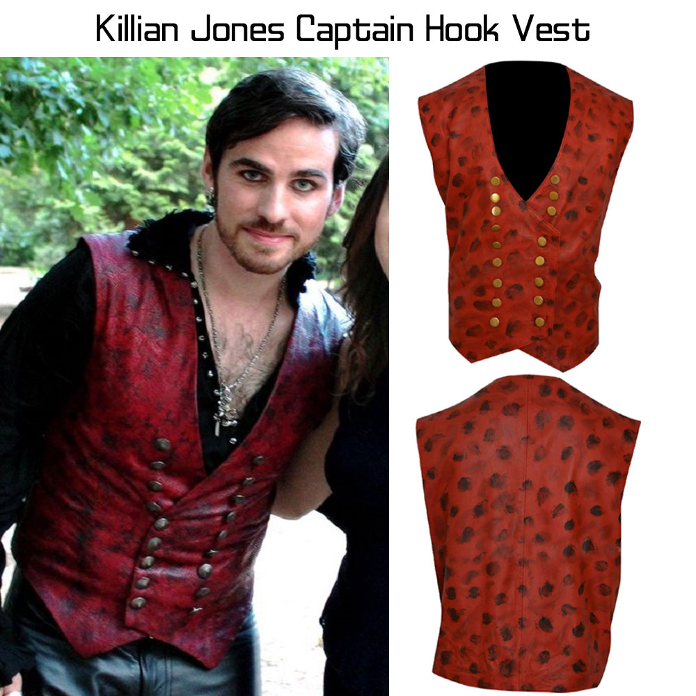 Captain Hook Once Upon a Time Killian Jones Vest Captain Hook Once Upon a Time Killian Jones Vest - Image 3