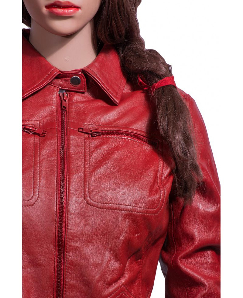 Emma Swan Once Upon a Time Red Leather Jacket Emma Swan Once Upon a Time Red Leather Jacket - Image 6