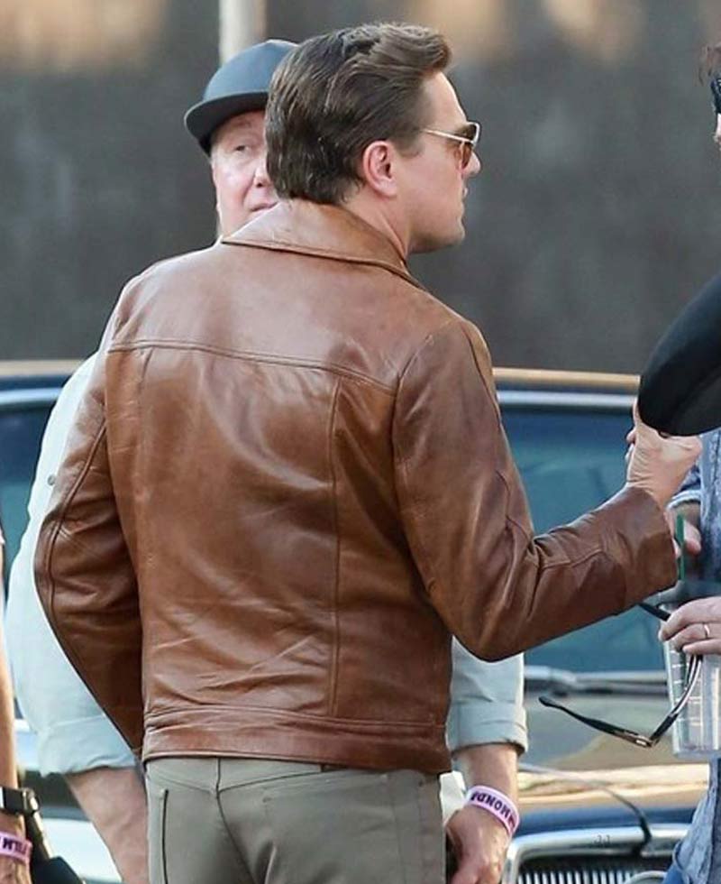Once Upon a Time in Hollywood Leonardo Dicaprio Leather Jacket Once Upon a Time in Hollywood Leonardo Dicaprio Leather Jacket - Image 2