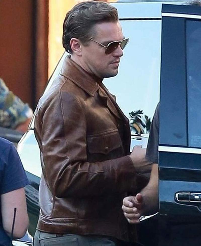 Once Upon a Time in Hollywood Leonardo Dicaprio Leather Jacket Once Upon a Time in Hollywood Leonardo Dicaprio Leather Jacket - Image 4