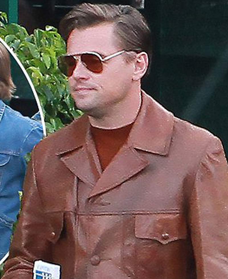 Once Upon a Time in Hollywood Leonardo Dicaprio Leather Jacket Once Upon a Time in Hollywood Leonardo Dicaprio Leather Jacket - Image 3