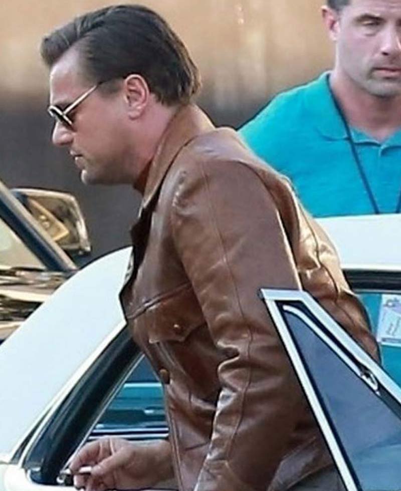 Once Upon a Time in Hollywood Leonardo Dicaprio Leather Jacket Once Upon a Time in Hollywood Leonardo Dicaprio Leather Jacket - Image 6